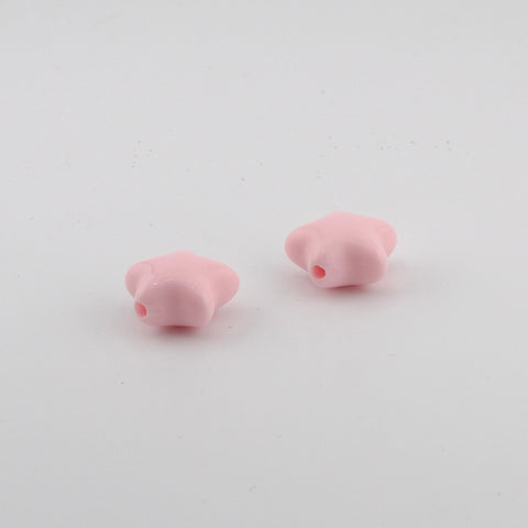 Chunky Star Beads in Pink