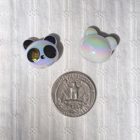 Coated Panda Beads