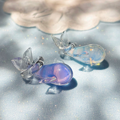 Lampwork Glass Dolphin Pendant Charm