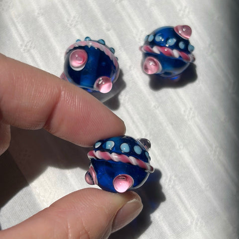 Aisey Blue Planet Signature Glass Beads