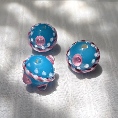 Aisey Mercury Planet Signature Glass Beads