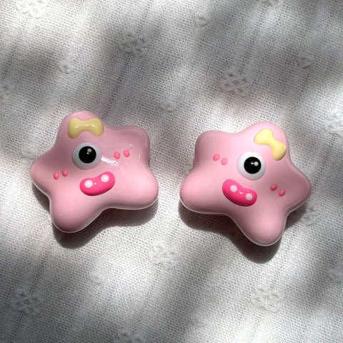 Pink Cyclops Star Monster Beads