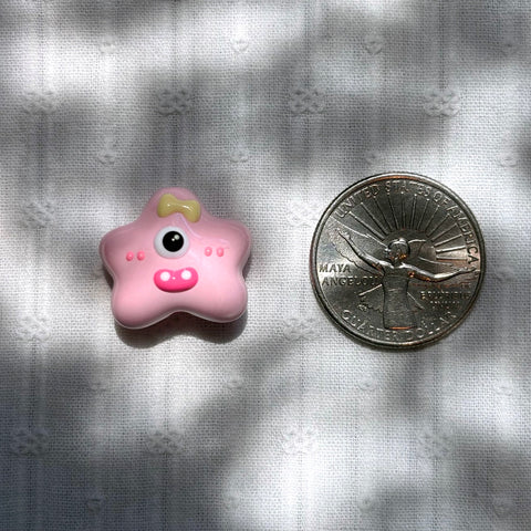 Pink Cyclops Star Monster Beads
