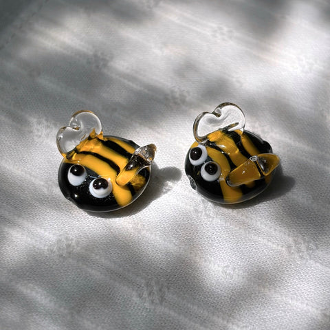 Handmade Glass Bee Beads