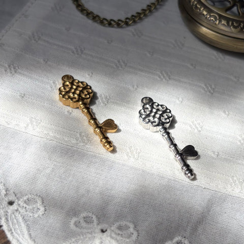 Stainless Steel Key Charm Pendant