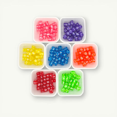 Alphabet Cube Beads