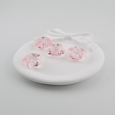 Crystal Chunky Star Beads in Pink