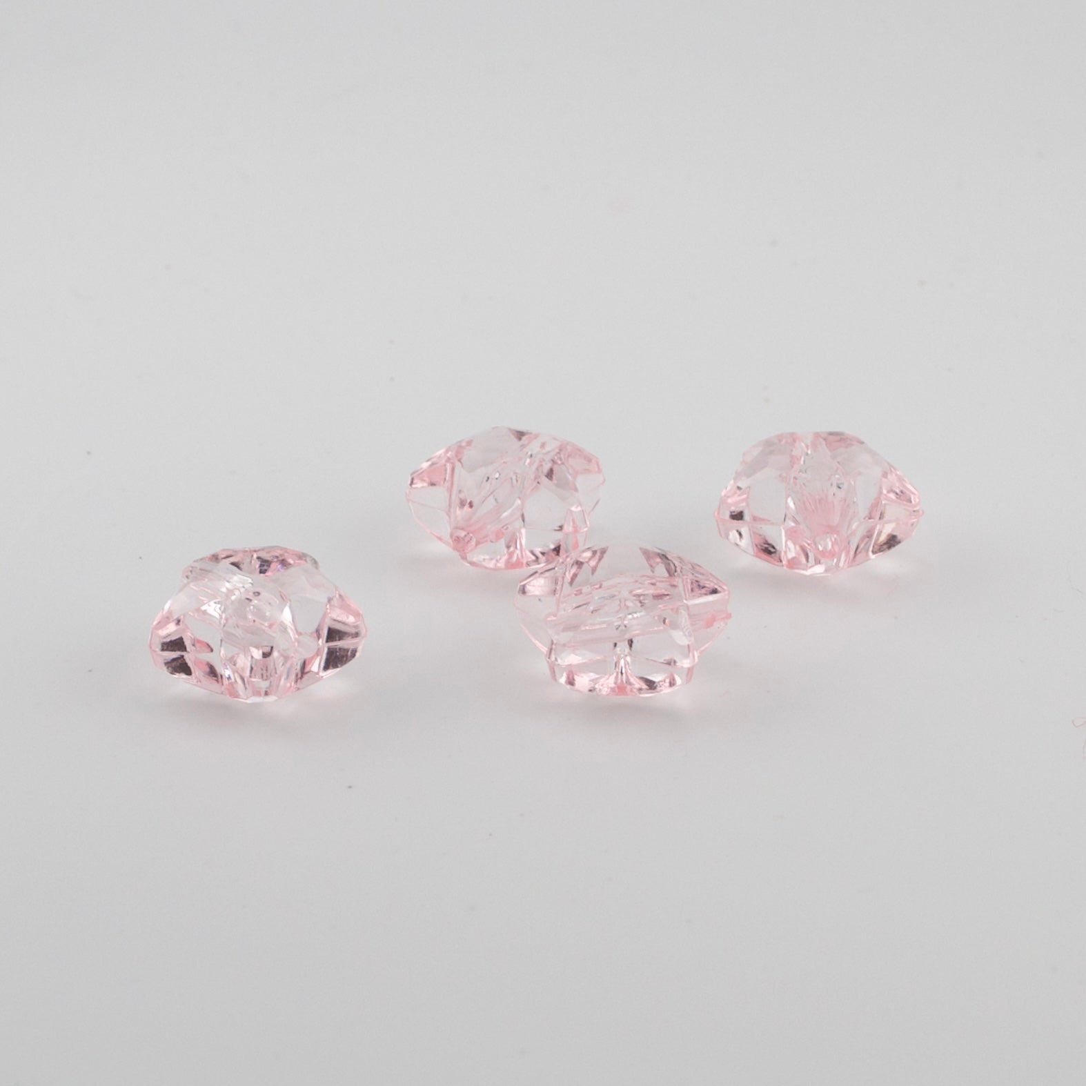 Crystal Chunky Star Beads in Pink