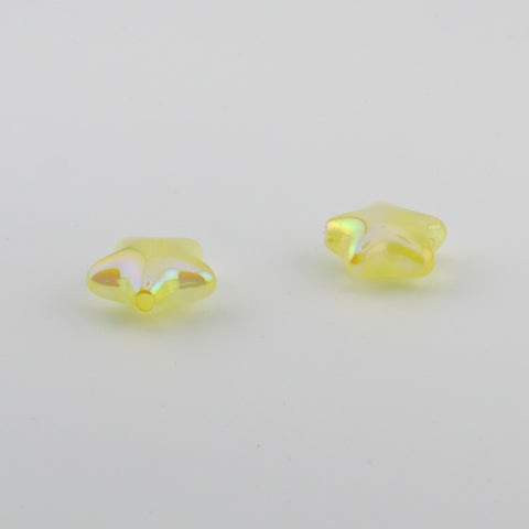 Glow-in-dark Star Beads in Yellow