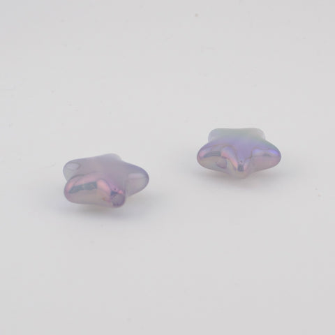 Glow-in-dark Star Beads in Purple