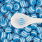 Striped Lollipop Beads in Blue