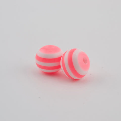 Striped Lollipop Beads in Pink
