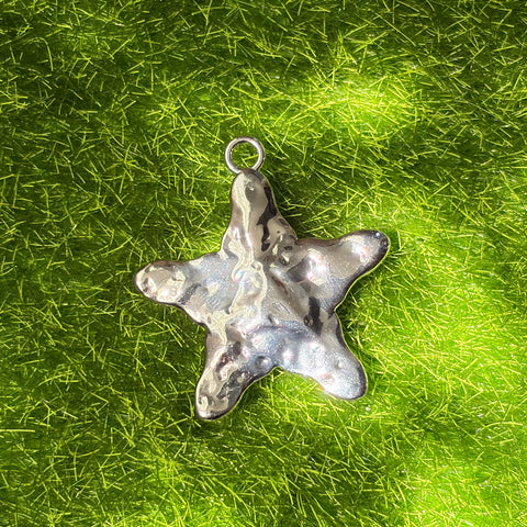 Fossil Star Pendant Charm