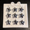 Coated Star Beads in Silver