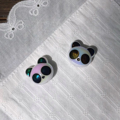 Coated Panda Beads