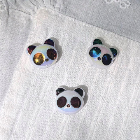 Coated Panda Beads