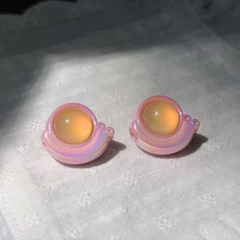 Snail Beads with Cat Eye Shell