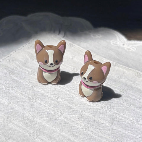 Corgi Puppy Beads