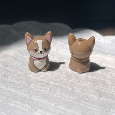 Corgi Puppy Beads