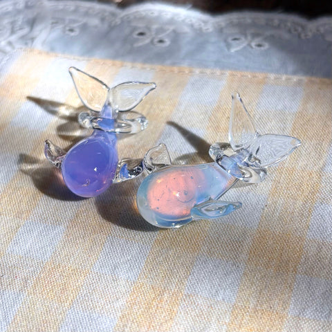 Lampwork Glass Dolphin Pendant Charm