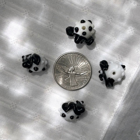 Lampwork Glass Sheep Beads