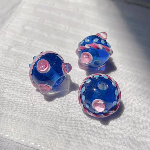 Aisey Blue Planet Signature Glass Beads