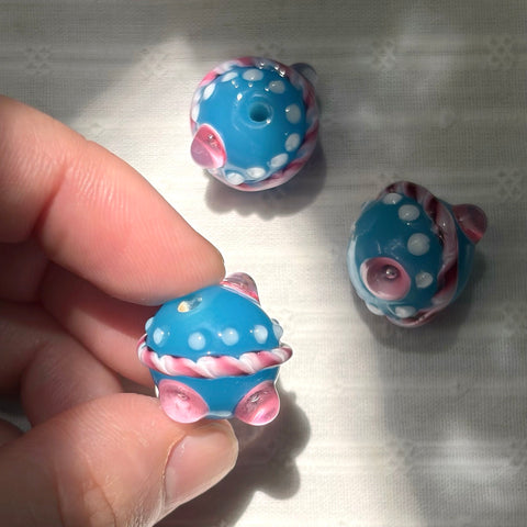 Aisey Mercury Planet Signature Glass Beads