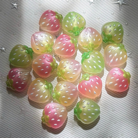 Strawberry Through Hole Beads