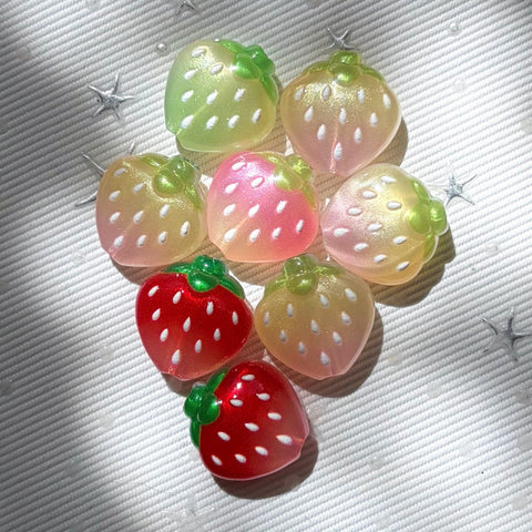 Strawberry Through Hole Beads