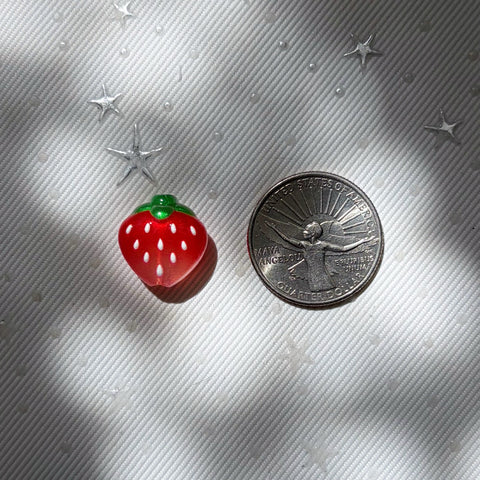 Strawberry Through Hole Beads
