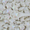 Coated Star Beads in White