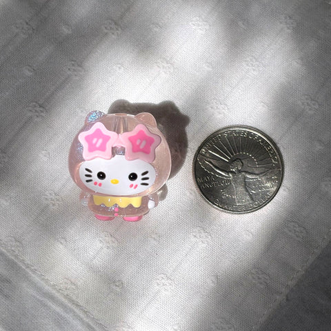 Glittery Hello Kitty Beads