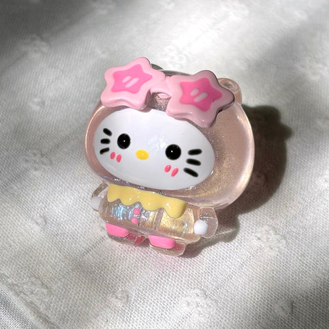 Glittery Hello Kitty Beads