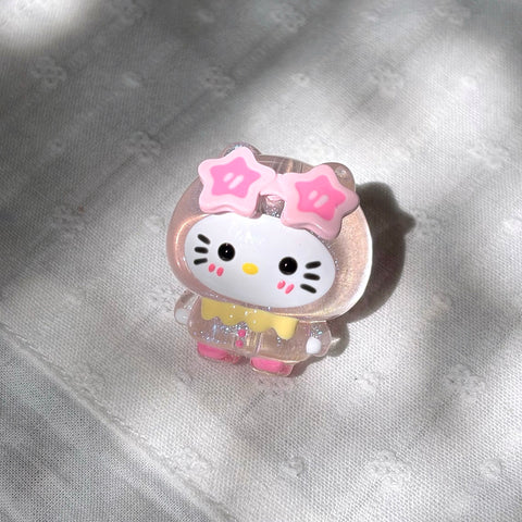 Glittery Hello Kitty Beads