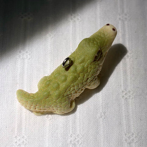 Realistic Crocodile Pendant Charm