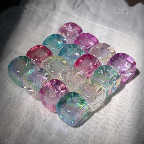 Bubbly Ice Cube Beads