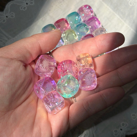 Bubbly Ice Cube Beads