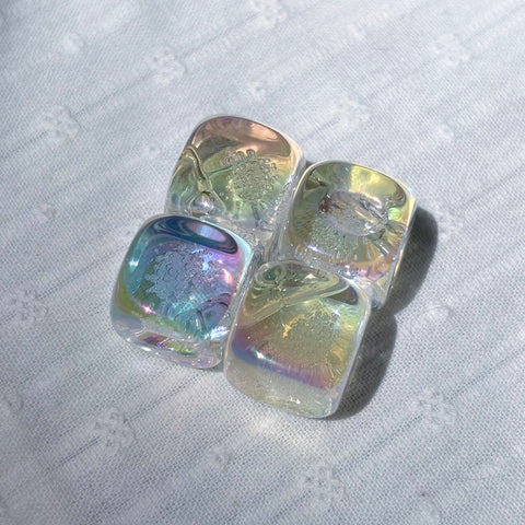 Bubbly Ice Cube Beads