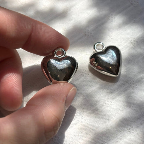 Silver Heart Pendant Charm