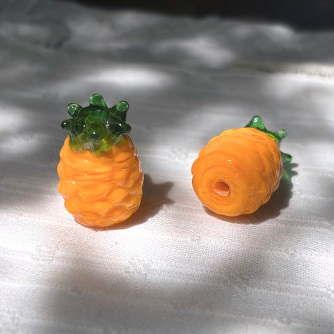 Handmade Pineapple Glass Beads