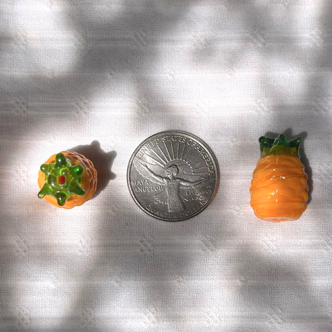Handmade Pineapple Glass Beads