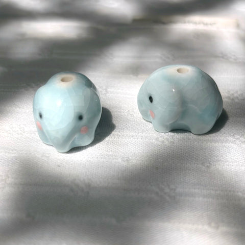 Ceramic Elephant Beads