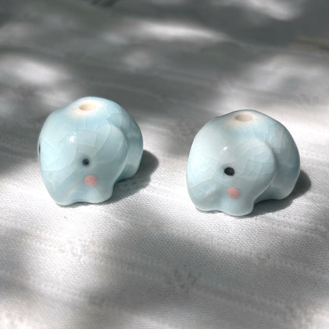 Ceramic Elephant Beads