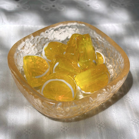 Glass Lemon Beads