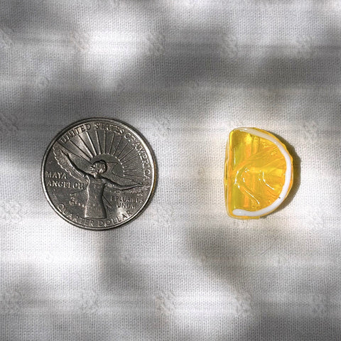 Glass Lemon Beads