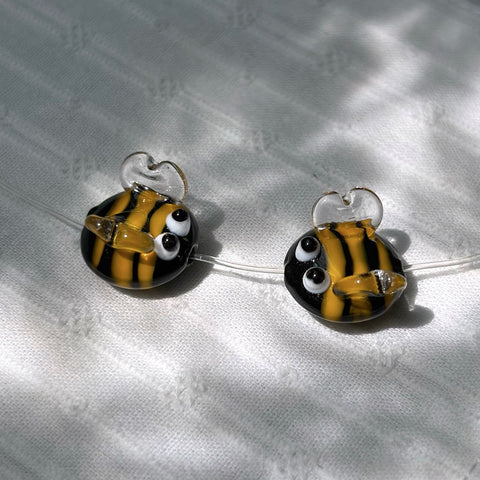 Handmade Glass Bee Beads