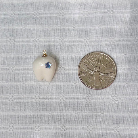 Sparkle Tooth Pendant Charm