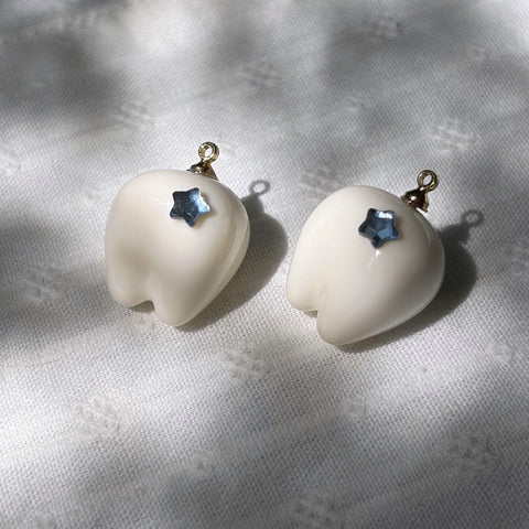 Sparkle Tooth Pendant Charm