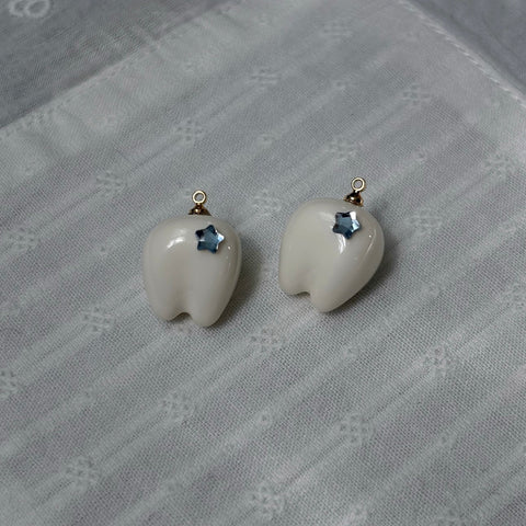 Sparkle Tooth Pendant Charm