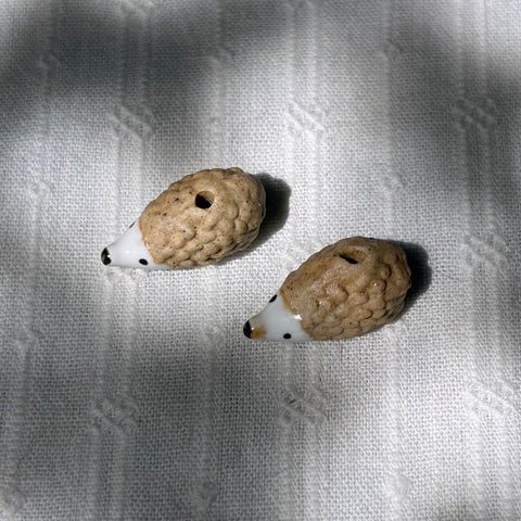 Ceramic Hedgehog Beads